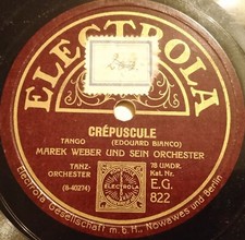 MAREK WEBER ILONA CRÉPUSCULE SCHELLACKPLATTE 78RPM