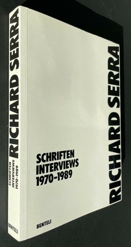 Richard serra schriften - richard,