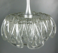 alte Pendelleuchte Kronleuchter Kunststoff Ringe Haken Panton Ära Vintage 70er