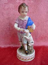 schöne Porzellanfigur___Junge mit Hund__Royal München__!