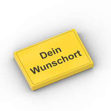 Individuelles Ortsschild auf