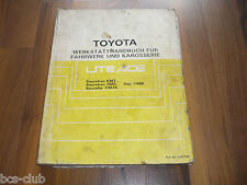TOYOTA LITEACE M30 1985-1991 FAHRWERK und KAROSSERIE General WERKSTATT HANDBUCH