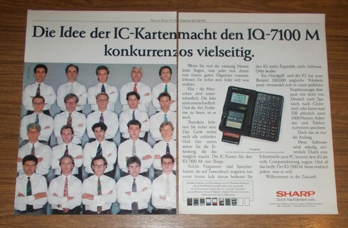 Seltene werbung sharp 7100 - werbung,