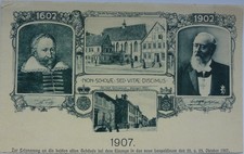 AK Detmold 1907 Schule Einzug