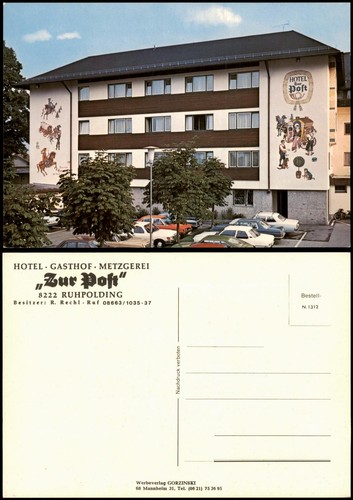 Ansichtskarte ruhpolding hotel - ansichtskarte,