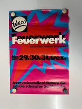 Weco Feuerwerk Poster
