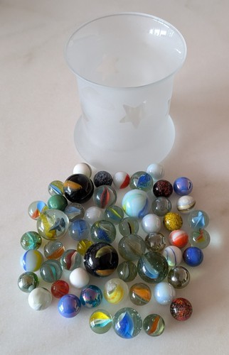 Alte glas murmeln im - alte,