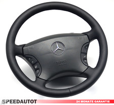 TAUSCH ABGEFLACHT Lederlenkrad Schwarz Lenkrad Mercedes S-Klasse W 220 2n