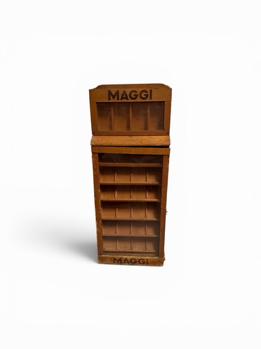 Maggi antike verkaufsvitrine - maggi,