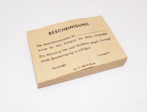 Nva block bescheinigung - nva,