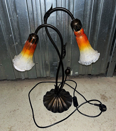 Tischlampe flammig schwarz - tischlampe,