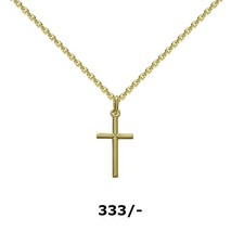Kreuz Anhänger 23 mm Gold 333