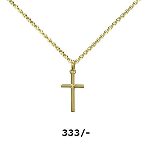 Kreuz anhänger gold - kreuz, 333