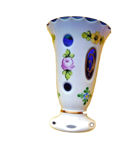 Blaue vase joska kristall - vase,