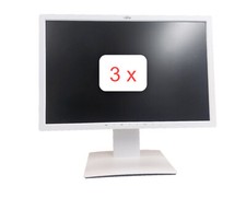 3 x Fujitsu B24W-7 LED Monitor 24 Zoll Bildschirm 1920 x 1200 IPS LED FULLHD
