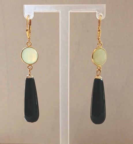 Ohrringe onyx aqua - ohrringe,