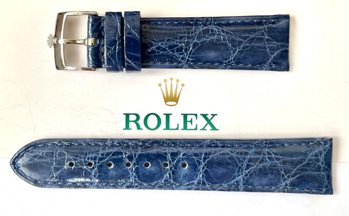 Rolex lack blau krokodil - rolex, ♛