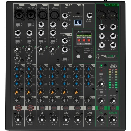 Mackie profx10v3 kanal - profx10v3+, 10-kanal