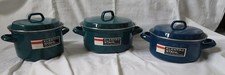 3 Töpfe Emaille emailiert alt