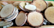 250 g - Birkenscheiben rund 3 - 9 cm Holzscheiben Birkenstamm Birken Holz Deko