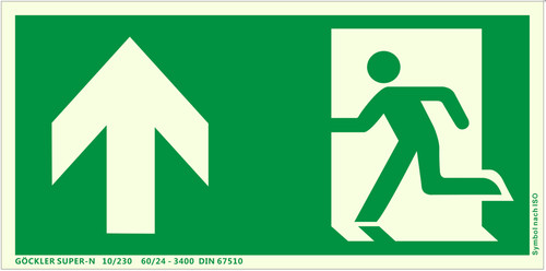 Fluchtweg notausgang schild - fluchtweg,