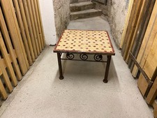 Orientalischer Salontisch mit Mosaik + eisernem Unterbau; NUR ABHOLUNG-PLZ 76530