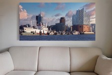Leinwandbild: Elbphilharmonie und Cap San Diego - Hamburger Hafen Fotos Bilder