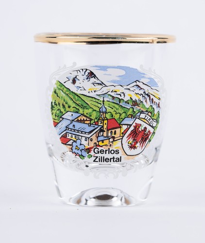Schnapsglas gerlos zillertal - schnapsglas, "gerlos
