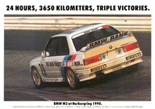 BMW E30 M3 Poster DTM BMW