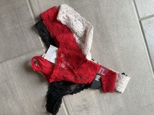 H&M Strings Tangas Rot Beige