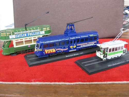 Drei modell straßenbahn - ,