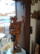 Holzfigur Nachtwächter 74 cm handgeschnitzt