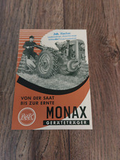 Original Prospekt Monax Geräteträger Traktor Schlepper Landwirtschaft