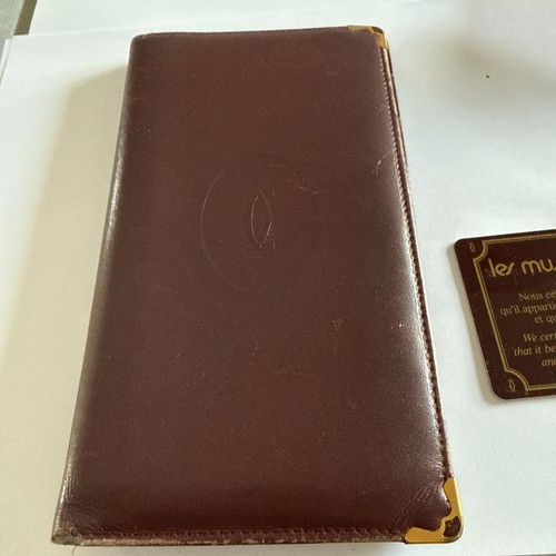 Vintage cartier leder bordeaux - vintage,