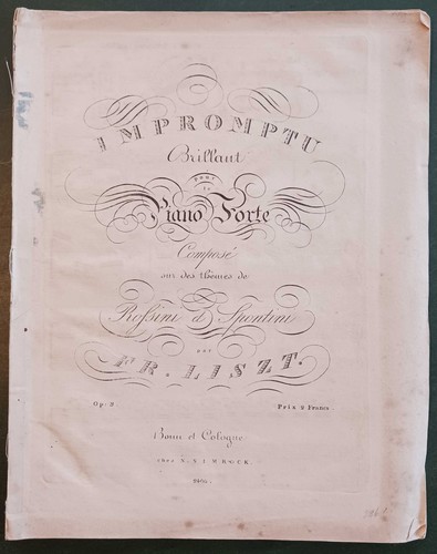 Liszt impromptu brillant pour - impromptu,