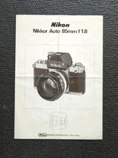 Nikon Nikkor 85mm F/1.8