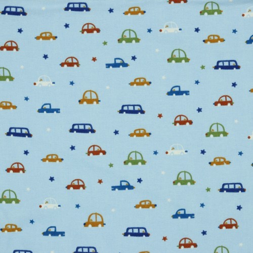 Flanell blau auto - flanell,