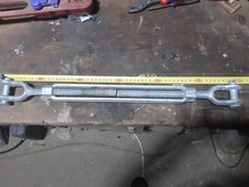 Wantenspanner mit Gabel Gabel verzinkt M 24 Spannschloß Seilspanner Schwere Ausf