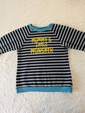 667 Sixsixseven T-Shirt Gr 128-134 gestreift Langarm grau Baumwolle Jersey grau