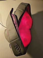 Vitalmaxx Schulter 24W Shiatsu Massagegerät mit Wärmefunktion - Grau & Lila