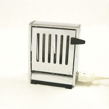 TOASTER - INVENTUM, Wendetoaster, Klapptoaster, Chrom, Bakelit, 50er Jahre