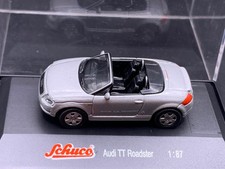 Schuco Modellbau Auto 1:87 H0 Audi TT Roadster silber