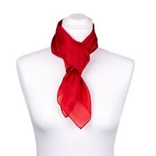 Seidentuch Halstuch Tuch rot tiefrot Seide 90x90cm
