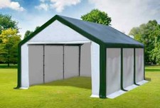 Partyzelt 4x6m Grün Weiß PVC