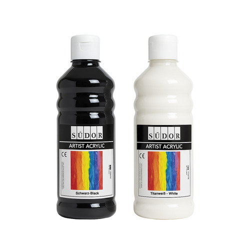 Acrylfarben set 500 weiß - acrylfarben-set.,