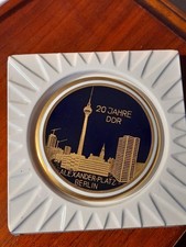 DDR  Weimar Porzellan Medaille