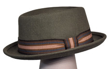 Porc Pie Hut kleiner He.Filzhut 100% Wollfilz wasserabweisend von Faustmann