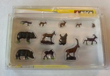 Waldtiere NOCH, Figuren H0, Steinbock, Rehe, Fuchs, Hase, Wildschweine, Bär OVP