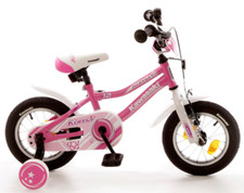 12"Zoll Kinderfahrrad "Kawasaki Kuma" pink/weiß (B-Ware)
