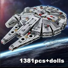 MILLENIUM FALCON (Falke),  wie STAR WARS, GROSS, 7 Figuren, MOC, Lego kompat. 